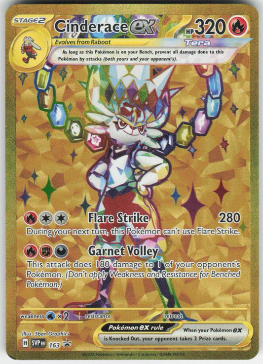Cinderace ex - Promo SV: Scarlet & Violet Promo Cards 163 NM