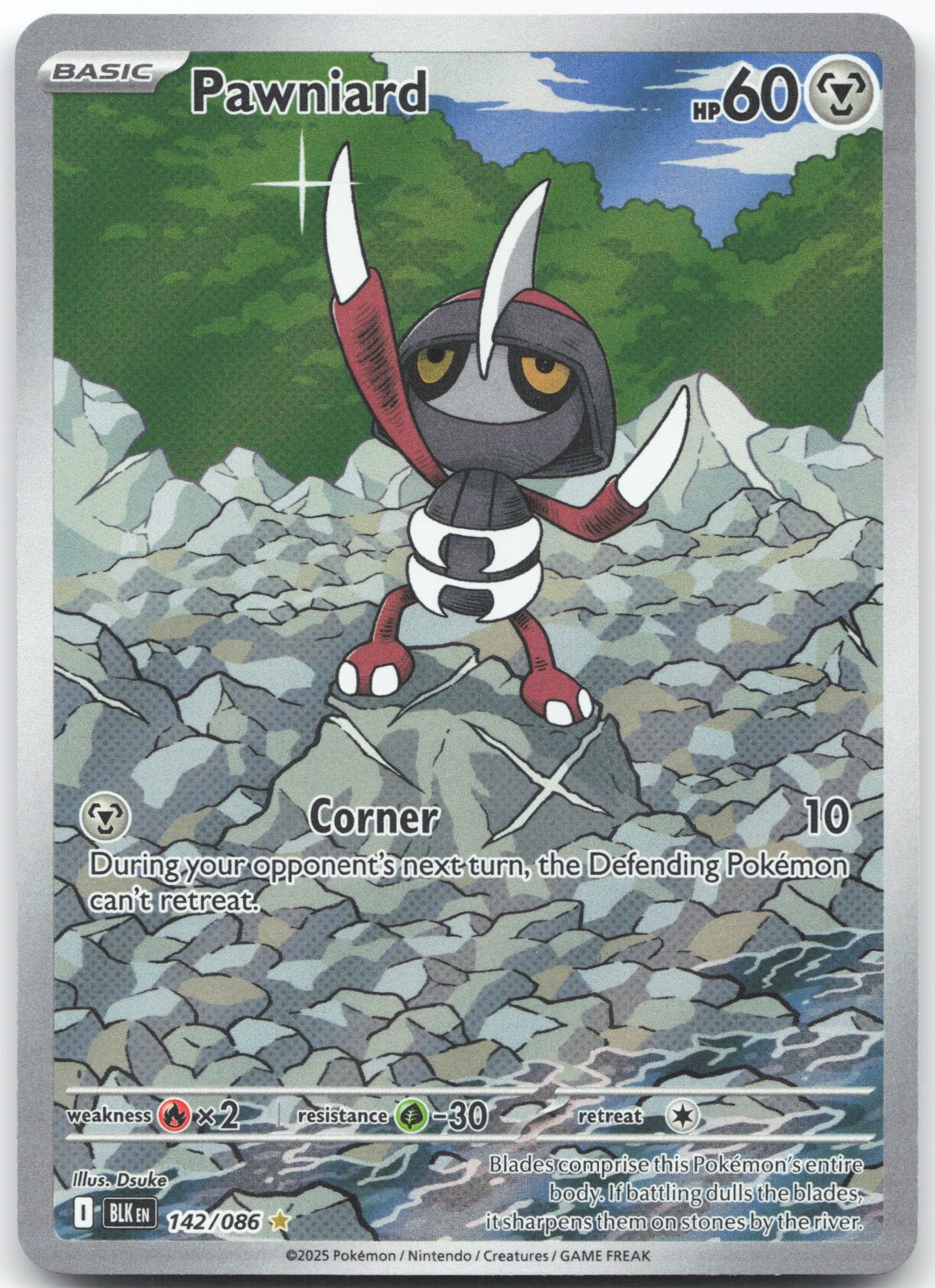 Pawniard - Illustration Rare SV: Black Bolt 142/086 NM