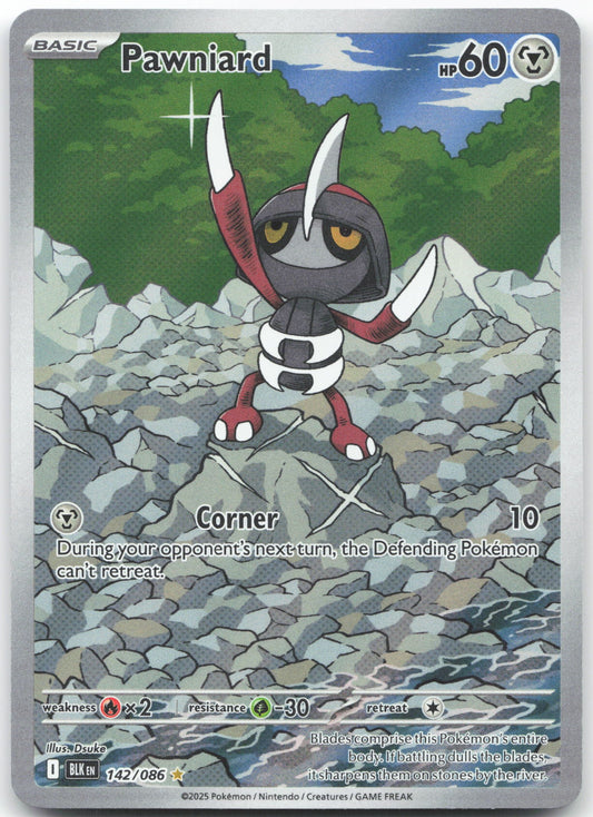 Pawniard - Illustration Rare SV: Black Bolt 142/086 NM