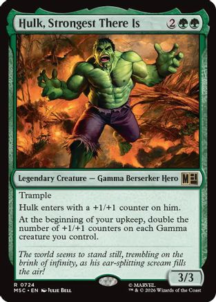Hulk, Strongest There Is 724 Foil Rare Commander: Marvel Super Heroes NM/M