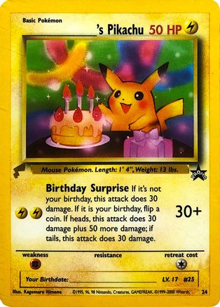 ______'s Pikachu 24 Promo Pikachu World Collection Promos NM/M