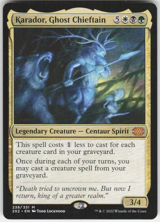 Karador, Ghost Chieftain M Double Masters 2022 238 NM