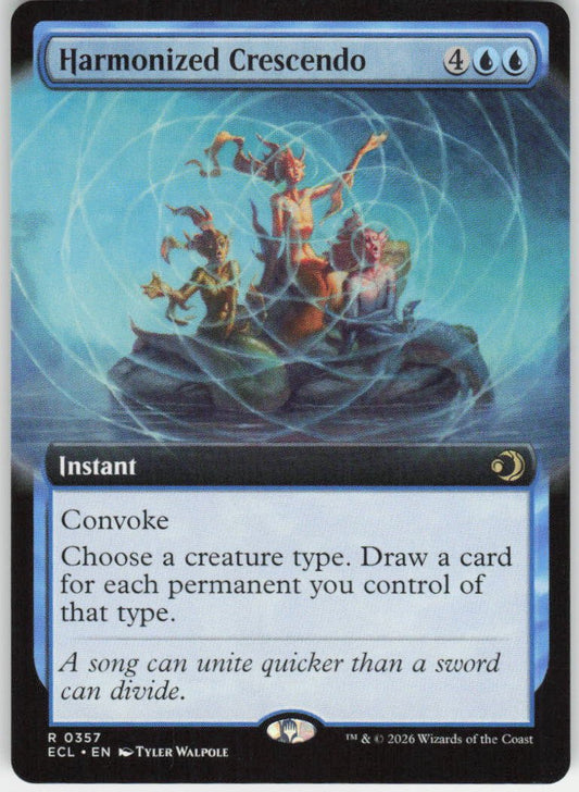 Harmonized Crescendo (Extended Art) R Lorwyn Eclipsed 357 NM