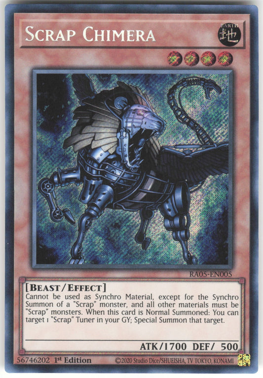 Scrap Chimera (Secret Rare) Secret Rare Rarity Collection 5 RA05-EN005 NM