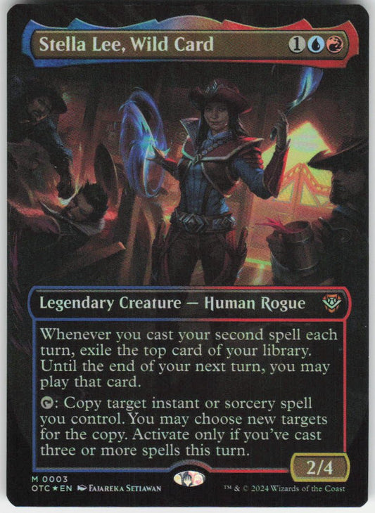 Stella Lee, Wild Card (Borderless Foil) M Commander: Outlaws of Thunder Junction 3 NM