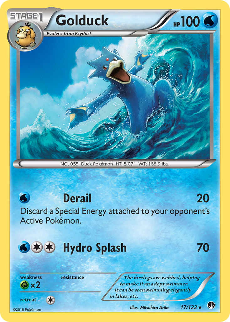 Golduck 17/122 Rare BREAKpoint NM/LP