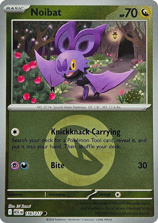 Noibat (Energy Symbol Pattern) 156/217 Common Reverse Holo Ascended Heroes NM/M