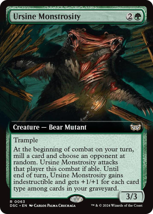 Ursine Monstrosity (Extended Art) 63 Commander: Duskmourn: House of Horror NM/M