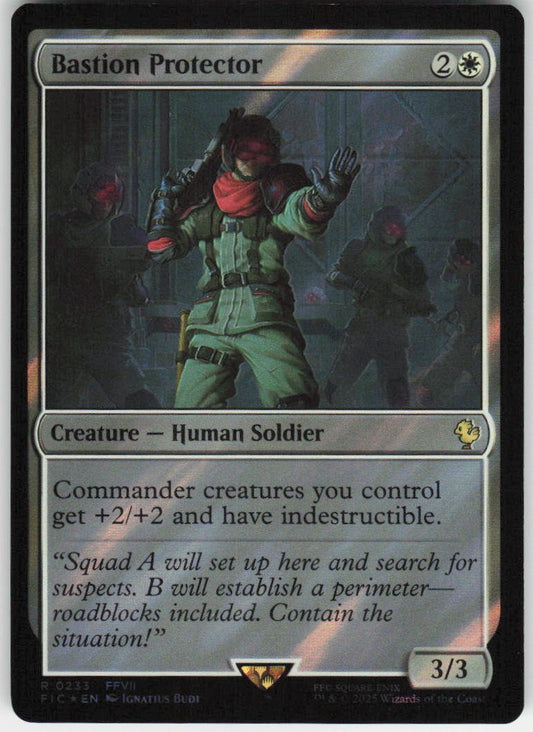 Bastion Protector (Surge Foil) R Commander: FINAL FANTASY 233 NM