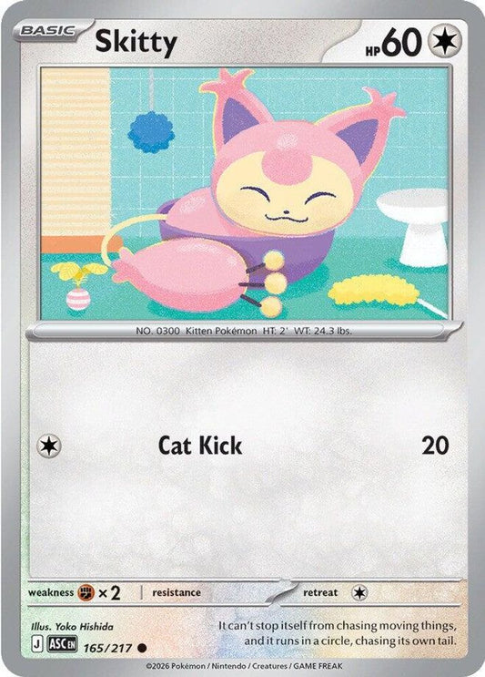Skitty 165/217 Common Ascended Heroes NM/M