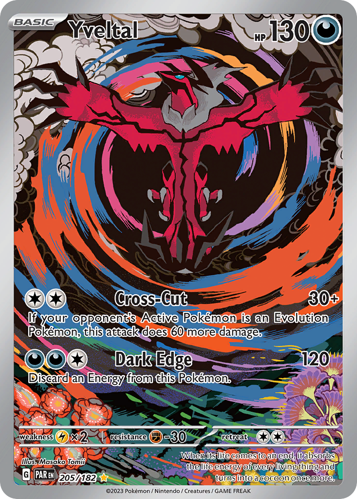 Yveltal 205/182 Illustration Rare Paradox Rift NM/M