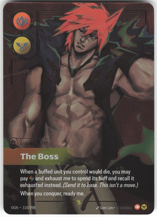 Sett - The Boss (Overnumbered) Showcase Origins 310/298 NM