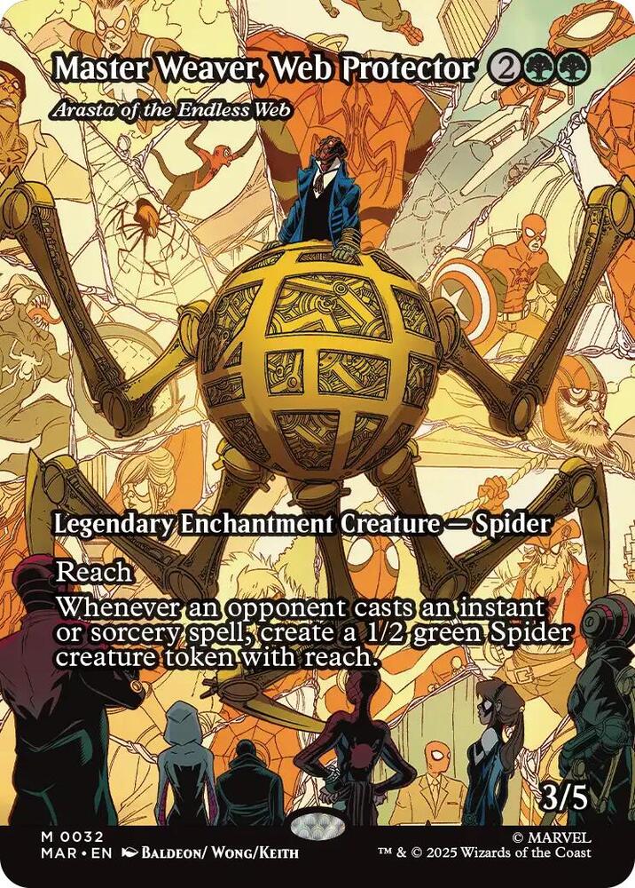 Master Weaver, Web Protector - Arasta of the Endless Web (Borderl 32 Marvel Universe Eternal-Legal NM/M