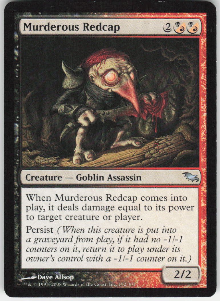 Murderous Redcap U Shadowmoor 192 NM