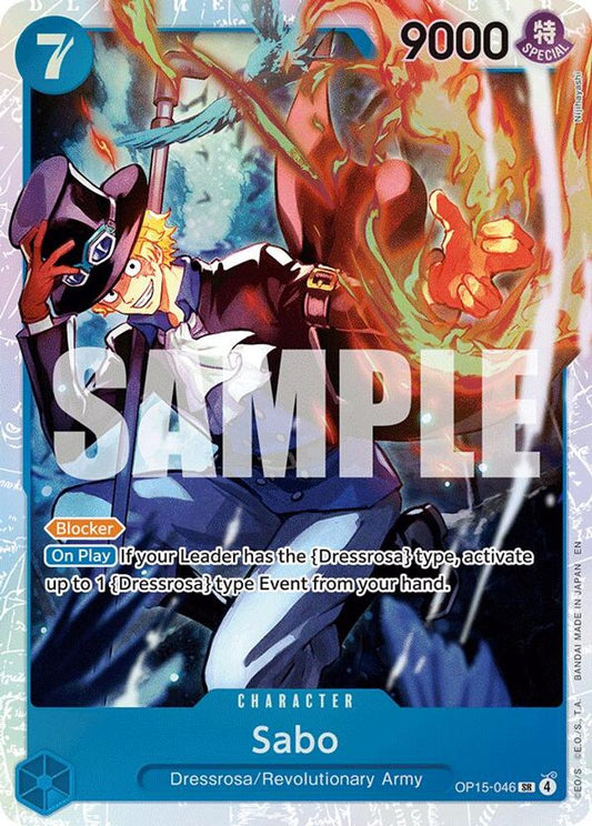 Sabo OP15-046 Super Rare Adventure on Kami's Island NM/M