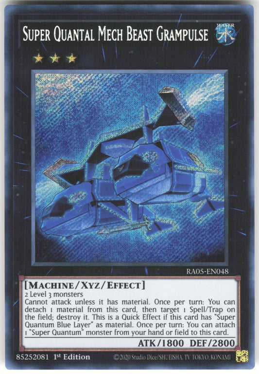 Super Quantal Mech Beast Grampulse (Secret Rare) Secret Rare Rarity Collection 5 RA05-EN048 NM