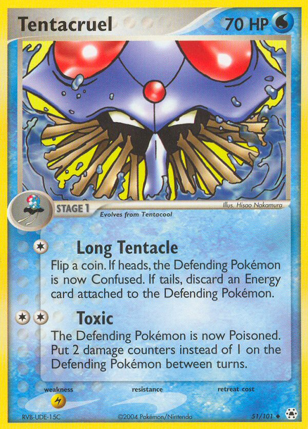Tentacruel 51/101 Uncommon Hidden Legends LP