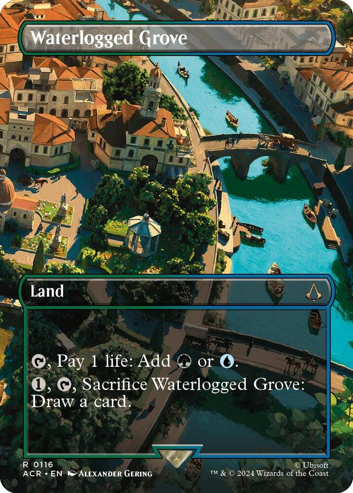 Waterlogged Grove (Borderless) 116 Rare Universes Beyond: Assassin's Creed NM/M