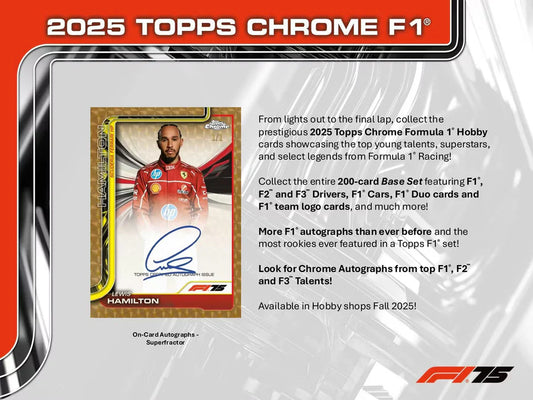 2025 Topps Chrome Formula 1 F1 Racing Hobby Box