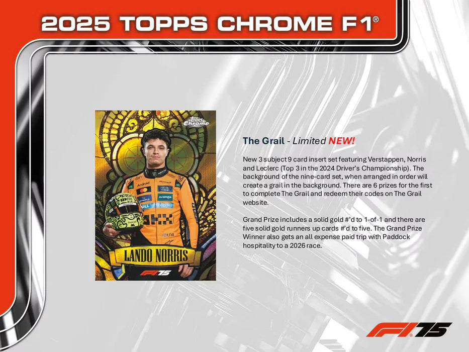 2025 Topps Chrome Formula 1 F1 Racing Hobby Box