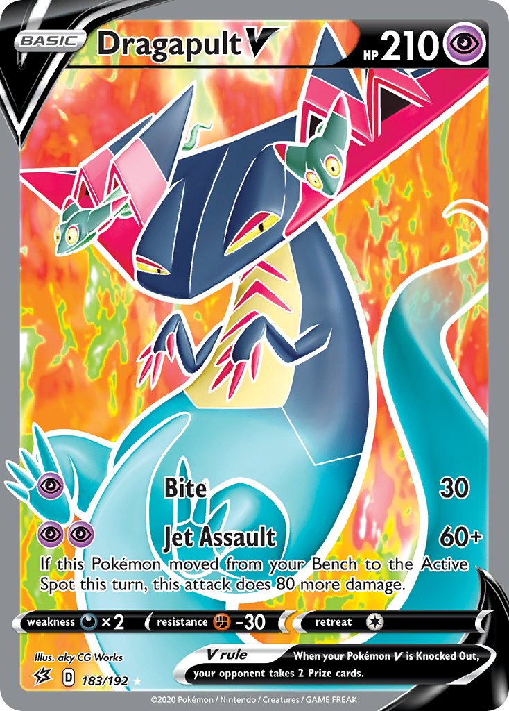 Dragapult V 183/192 Ultra Rare Rebel Clash NM/M