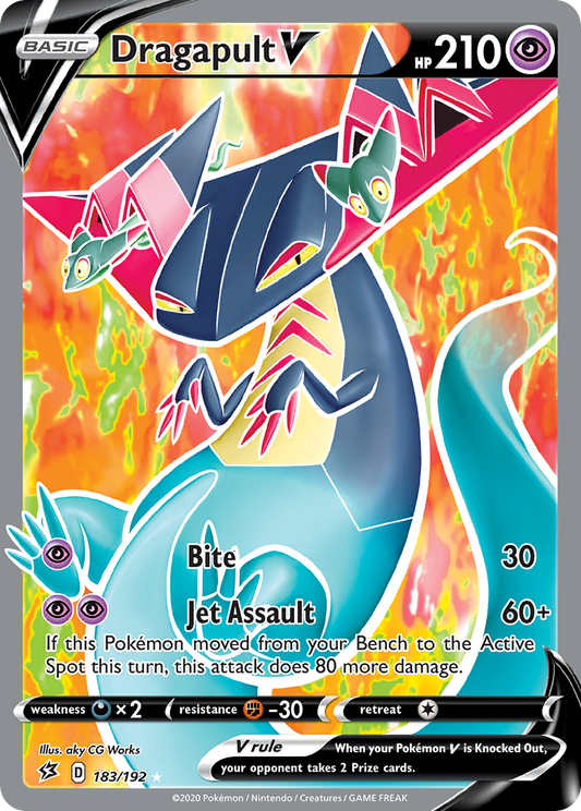 Dragapult V 183/192 Ultra Rare Rebel Clash NM/M