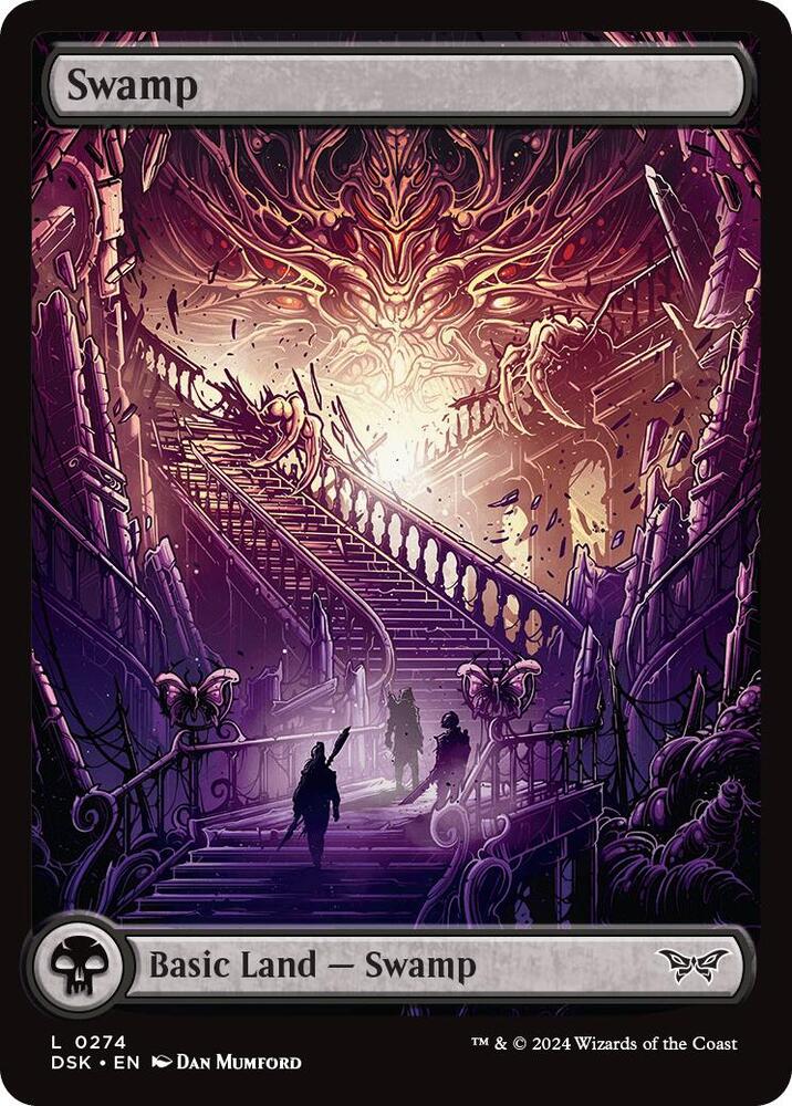 Swamp (0274) - Full Art 274 Land Foil Duskmourn: House of Horror NM/M