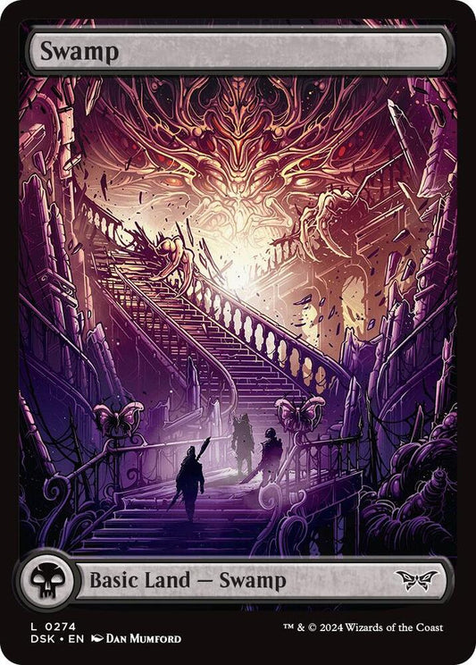 Swamp (0274) - Full Art 274 Land Foil Duskmourn: House of Horror NM/M