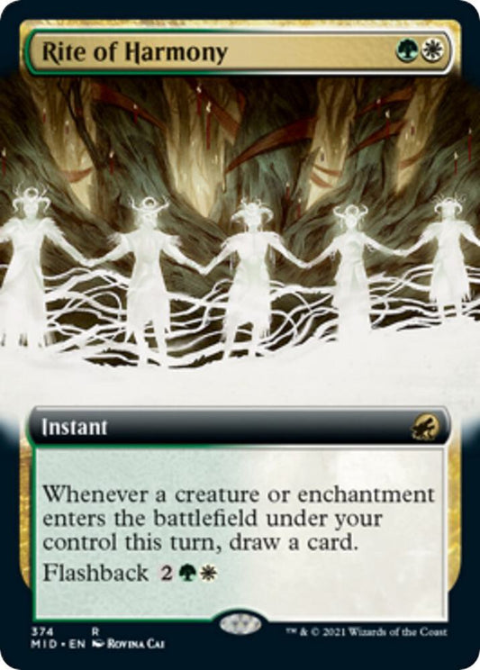 Rite of Harmony (Extended Art) 374 Rare Innistrad: Midnight Hunt NM/M