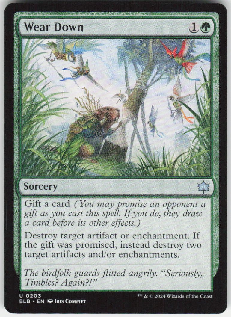 Wear Down U Bloomburrow 203 NM