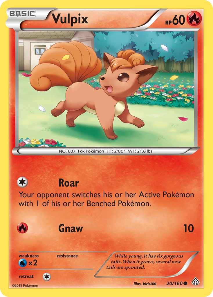 Vulpix 20/160 Common Primal Clash NM/M