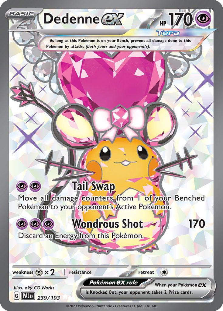 Dedenne ex 239/193 Ultra Rare Paldea Evolved NM/M