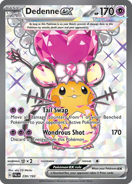 Dedenne ex 239/193 Ultra Rare Paldea Evolved NM/M