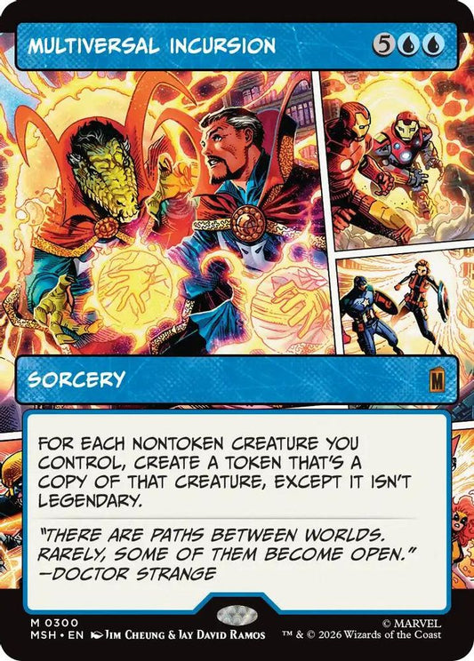 Multiversal Incursion (Borderless) 300 Mythic Foil Marvel Super Heroes NM/M