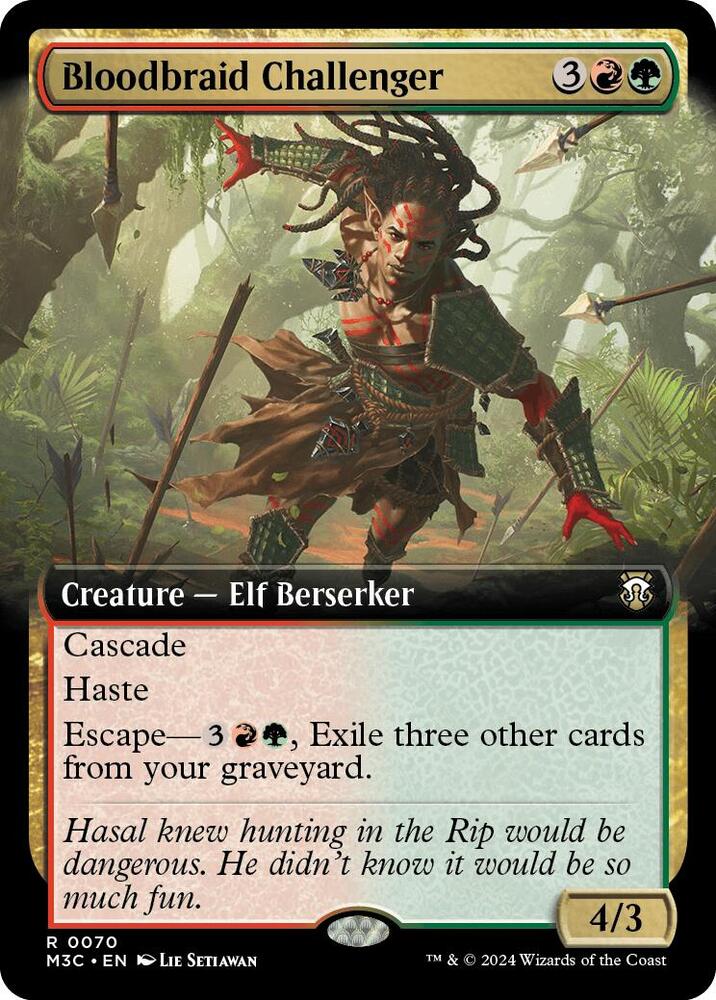 Bloodbraid Challenger (Extended Art) 70 Rare Commander: Modern Horizons 3 NM/M