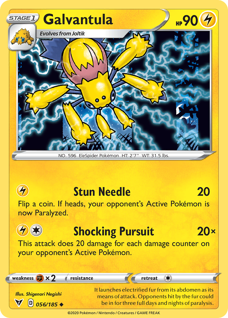 Galvantula 056/185 Uncommon Reverse Holo Vivid Voltage NM/LP