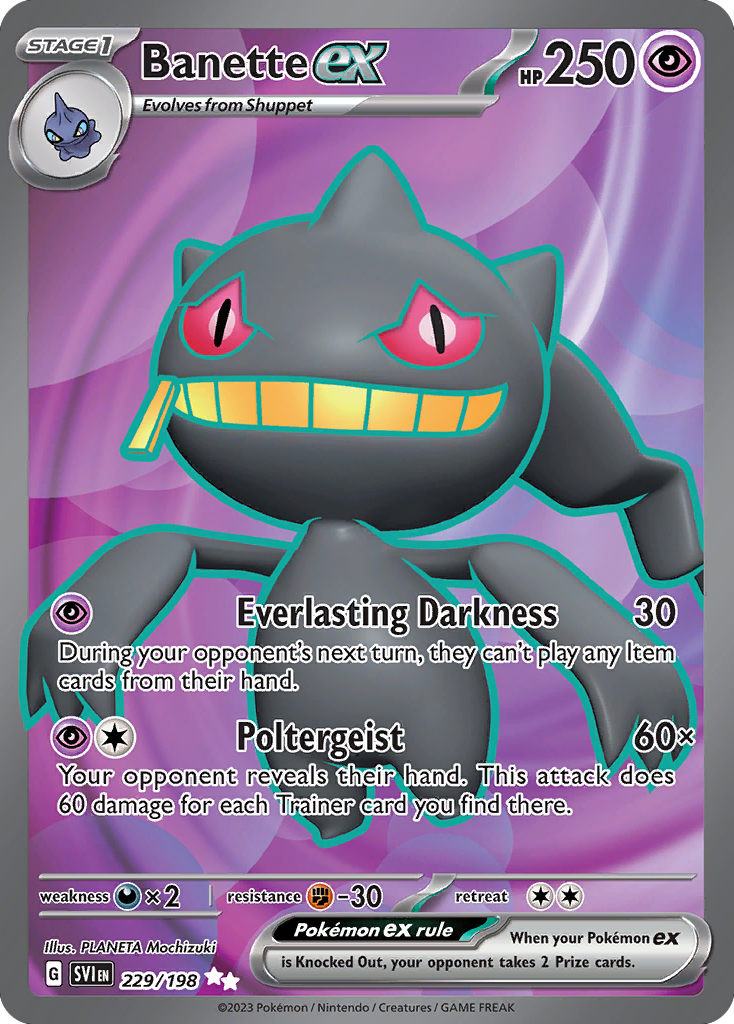 Banette ex 229/198 Ultra Rare Scarlet & Violet NM/M