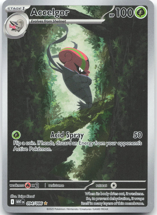 Accelgor - Illustration Rare SV: White Flare 094/086 NM