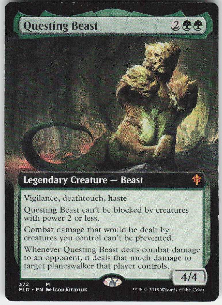 Questing Beast (Extended Art) M Throne of Eldraine 372 NM