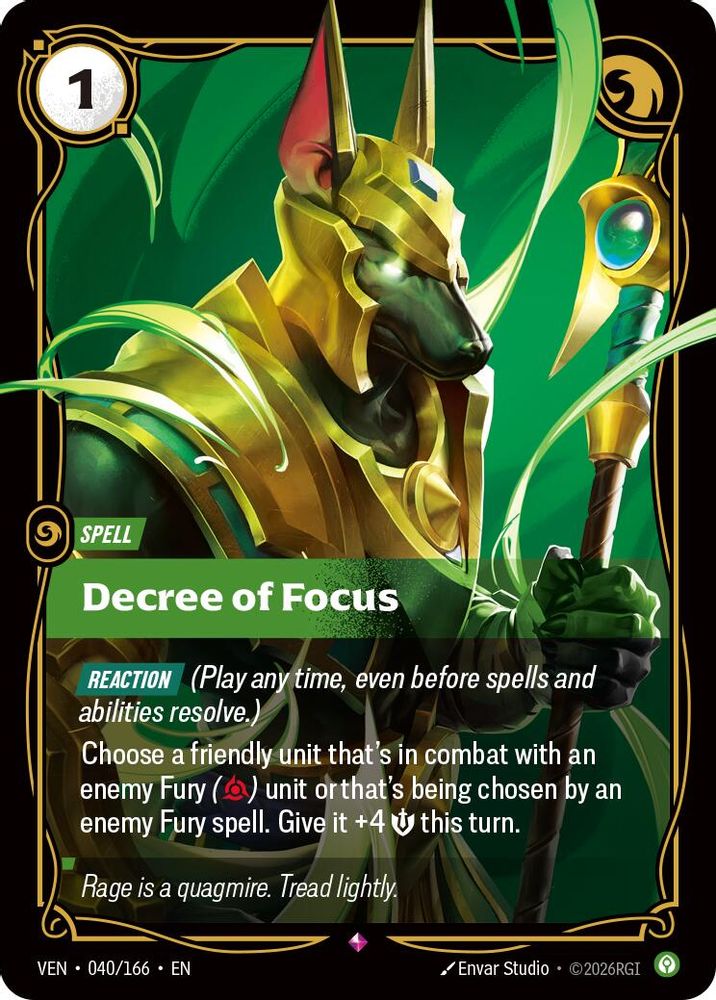 Decree of Focus 040/166 Rare Vendetta NM/M