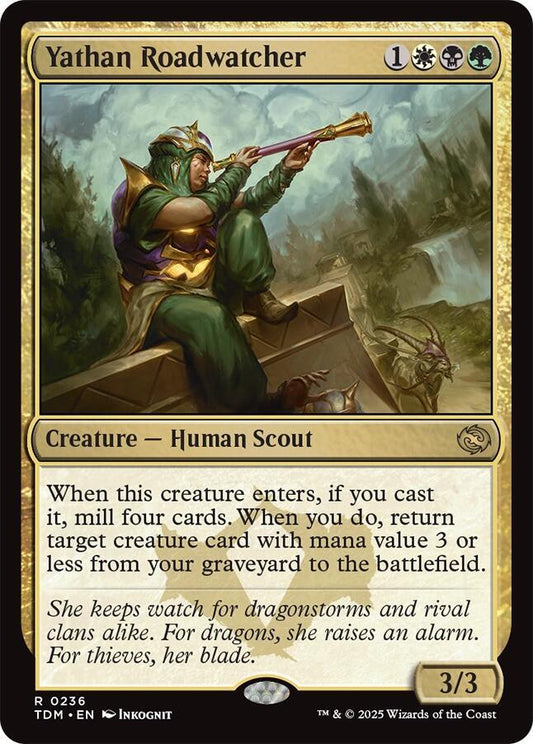 Yathan Roadwatcher 236 Foil Rare Tarkir: Dragonstorm NM/M