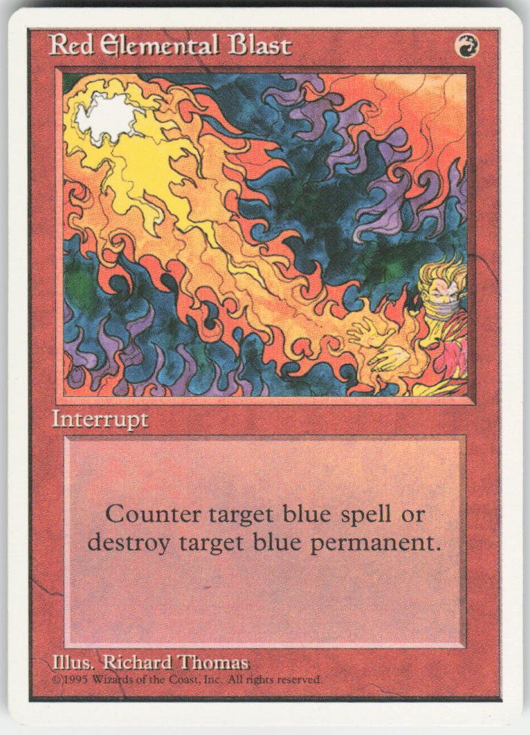 Red Elemental Blast C Fourth Edition NM