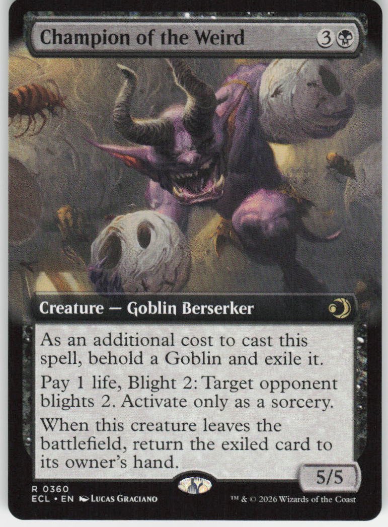 Champion of the Weird (Extended Art) R Lorwyn Eclipsed 360 NM