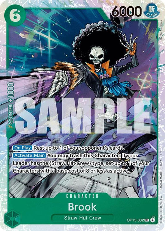 Brook OP15-032 Super Rare Adventure on Kami's Island NM/M