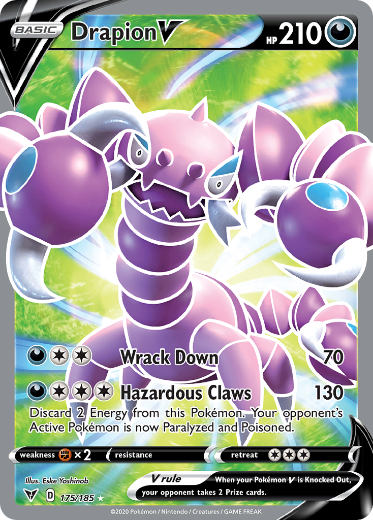 Drapion V 175/185 Ultra Rare Vivid Voltage NM/M