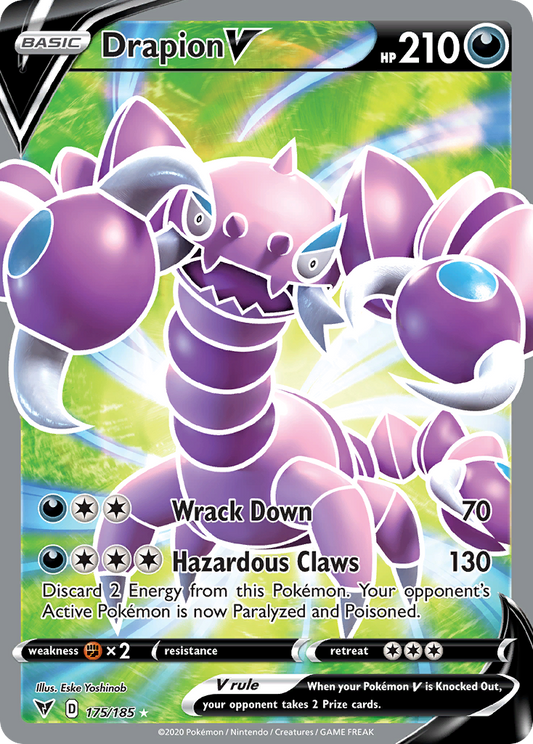 Drapion V 175/185 Ultra Rare Vivid Voltage NM/M