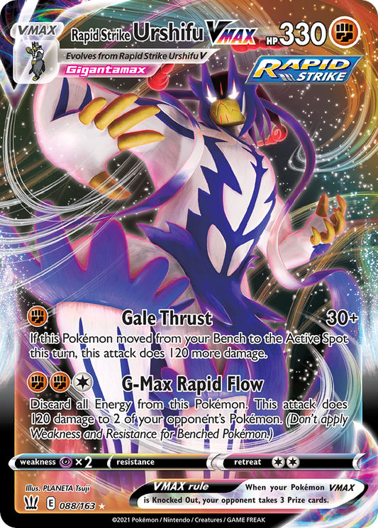 Rapid Strike Urshifu VMAX 088/163 VMAX Rare Battle Styles Holo NM/M