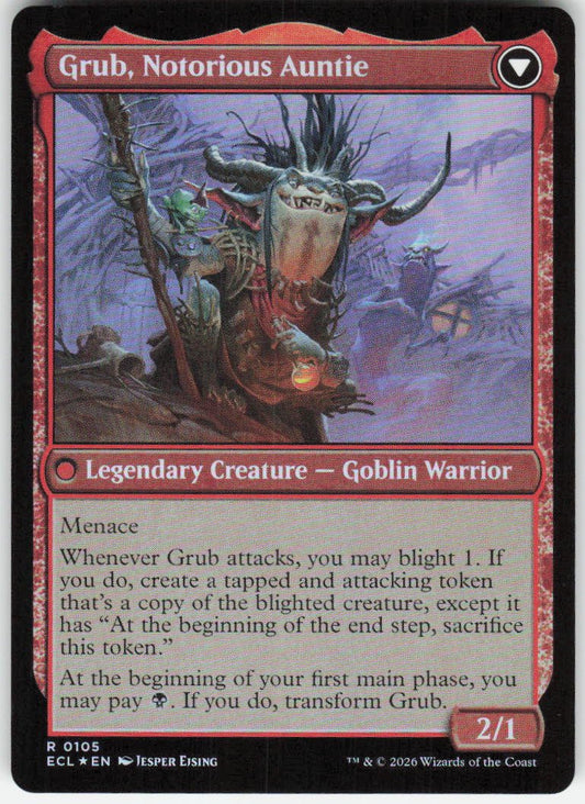 Grub, Storied Matriarch (Foil) R Lorwyn Eclipsed 105 NM (Back)