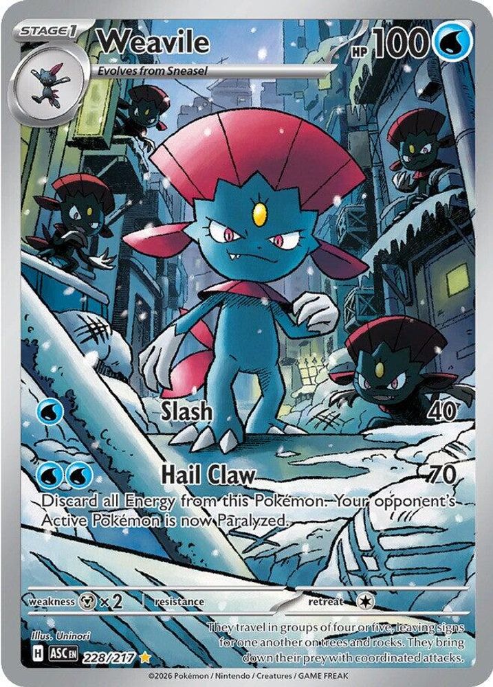 Weavile 228/217 Illustration Rare Ascended Heroes NM/M