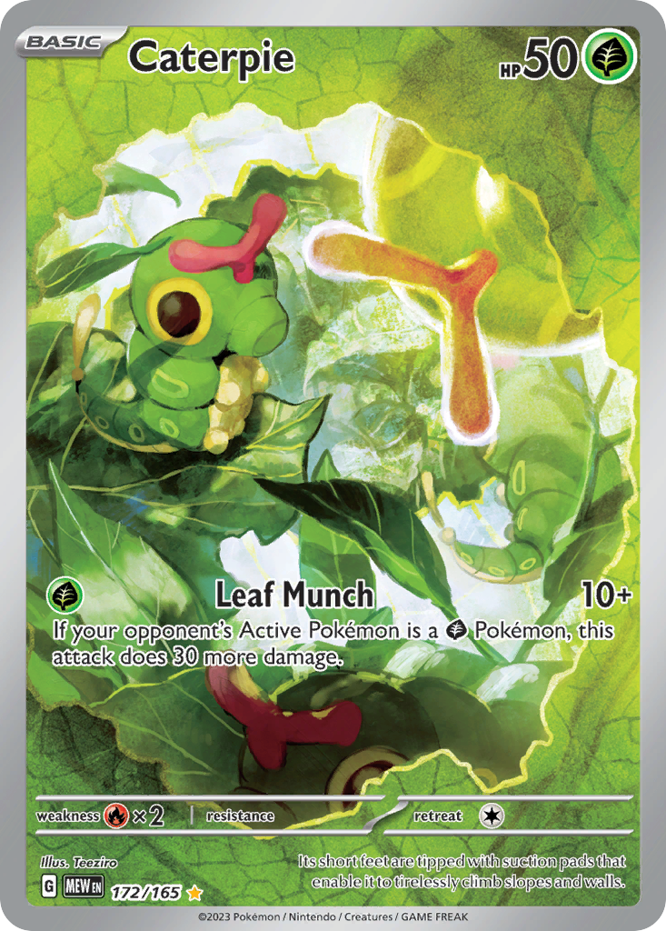 Caterpie 172/165 Illustration Rare 151 NM/M